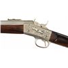 Image 5 : Extraordinary Engraved Remington Rolling Block Rifle with Engraved Patriotic Silver Stock Inlays By 