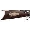Image 8 : Magnificent Nimschke Exhibition Quality Engraved Ballard Single Shot Rifle with Silver Mounted Stock