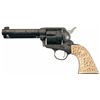 Image 1 : Custom Engraved Silver Inlaid First Generation Colt Single Action Army with Carved Ivory Grip