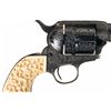 Image 3 : Custom Engraved Silver Inlaid First Generation Colt Single Action Army with Carved Ivory Grip