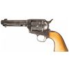 Image 1 : Black Powder Colt Single Action Army Revolver with Ivory Grips and Factory Letter