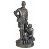 Image 1 : Bronze Titled "Wounded to the Rear, One More Shot" by John Rogers