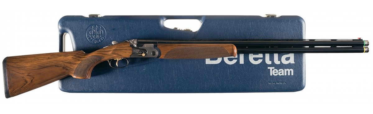 Beretta 6 Gold E Sporting Over Under Shotgun With Case And Accessories Beretta 6 Gold E Sporting Over Under Shotgun With Case And Accessories