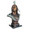 Image 1 : Kauba Signed Large Bronze Bust of an Indian