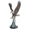 Image 1 : Large Polychromed Swooping Eagle Bronze by DeLier