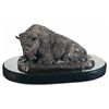 Image 1 : Reclining Buffalo Bronze by Robert Farrington Elwell