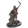 Image 1 : R Libin Marked Native American Indian and Mountain Lion Bronze