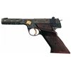 Image 1 : Cased Angelo Bee Signed Engraved and Gold Inlaid High Standard Model H-D Military Semi-Automatic Pis
