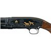 Image 2 : Engraved and Signed Gold Inlaid Pre-World War II Winchester Model 12 Standard Trap Slide Action 16 G