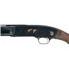 Image 3 : Pre-World War II Engraved and Gold Inlaid Winchester Model 42 Slide Action Shotgun with Relief Carve