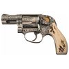 Image 1 : Engraved and Gold Inlaid Smith & Wesson 649-3 Double Action Revolver with Stag Grips