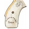 Image 2 : Interesting and Attractive Nickel and Gold Plated Smith & Wesson First Model 32 Safety Hammerless Do