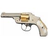 Image 3 : Interesting and Attractive Nickel and Gold Plated Smith & Wesson First Model 32 Safety Hammerless Do