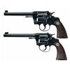 Image 1 : Collector's Lot of Two Colt 22 Caliber Double Action Revolvers -A) Colt Officer's Model Target Revol