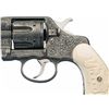 Image 3 : Engraved Colt New Navy Model 1892 Double Action Revolver with Carved Ivory Grips