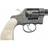 Image 4 : Engraved Colt New Navy Model 1892 Double Action Revolver with Carved Ivory Grips