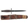 Image 1 : Rare V-42 Case Stiletto with Long Drop Leather Scabbard