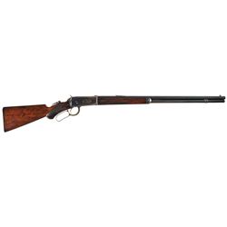 Special Order Antique Winchester Model 1894 Deluxe Lever Action 38-55 Rifle