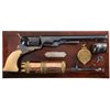 Image 1 : Profoundly Rare and Equally Magnificent Cased No. 5 Texas Paterson with 6 Silver Bands 9" Barrel, Lo