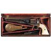 Image 1 : Documented Cased Factory Engraved Colt Model 1861 Navy Revolver with Pearl Grips and Accessories