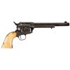 Image 2 : Rare New York Engraved 44 Rimfire Colt Single Action Army Revolver with Ivory Grips