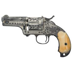 Factory Engraved Merwin Hulbert & Co. Pocket Army Single Action Revolver with Ivory Grips