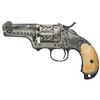 Image 1 : Factory Engraved Merwin Hulbert & Co. Pocket Army Single Action Revolver with Ivory Grips