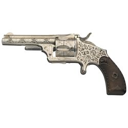Factory Engraved Merwin Hulbert & Co. Spur Trigger First Pocket Model Revolver