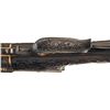 Image 7 : Ornate Deep Relief Engraved Gold Inlaid Barella Double Barrel 16 Gauge Shotgun with Elaborate Raised
