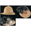 Image 1 : Two World War II Italian Fascist Tropical Sun Helmets of the Style Used in North Africa and 11th Ber