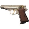 Image 1 : Engraved Silver and Gold Plated Walther Model PP Pistol