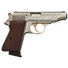 Image 5 : Engraved Silver and Gold Plated Walther Model PP Pistol