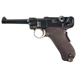 Exceptionally Rare Early Production DWM Model 1902 Fat Barrel German Army "Danzig Test Luger"