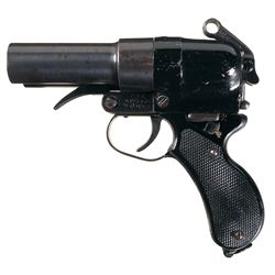 Japanese Type 90 Double Barrel Flare Pistol