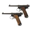 Image 1 : Collector's Lot of Two Nagoya Type 14 Nambu Large Trigger Guard Semi-Automatic Pistols -A) Nagoya Ty