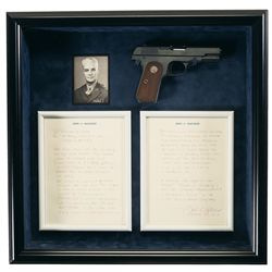Exceptional Documented World War II Issue U.S. Property Marked.380 Caliber Colt M1908 Semi-Automatic