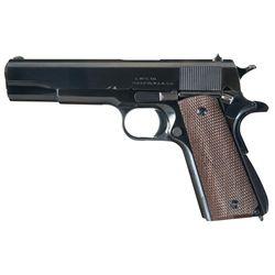Exceptional and Rare World War II Singer M1911A1 Presentation Semi-Automatic Pistol