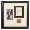 Image 1 : Framed Display of President John F. Kennedy, Including a Signed White House Letter