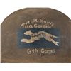Image 2 : Historic U.S. Model 1917 "Brodie" Helmet Decorated for a Courier for the U.S. VI Corps