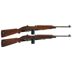 Collector's Lot of Two World War II U.S. M1 Semi-Automatic Carbines -A) Early Inland M1 Semi-Automat