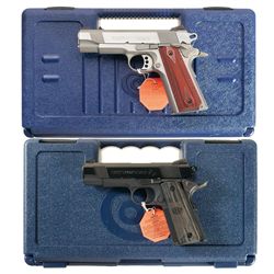 Collector's Lot of Two Cased Colt Semi-Automatic Pistols -A) Colt Combat Commander Semi-Automatic Pi