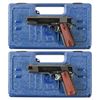 Image 1 : Collector's Lot of Two Colt Semi-Automatic Pistols with Cases -A) Colt Government Model Series 80 Se