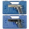 Image 1 : Collector's Lot of Two Colt Semi-Automatic Pistols with Cases -A) Colt Government Model Series 80 Se