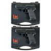 Image 1 : Two Heckler & Koch USP 45 Compact Semi-Automatic Pistols with Cases -A) Heckler & Koch USP 45 Compac