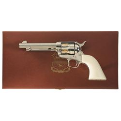 Factory Embellished for Steve Northcott Colt Single Action Army Revolver with Ivory Grip, Case and F