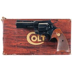 Early Colt Python Double Action Revolver with Box