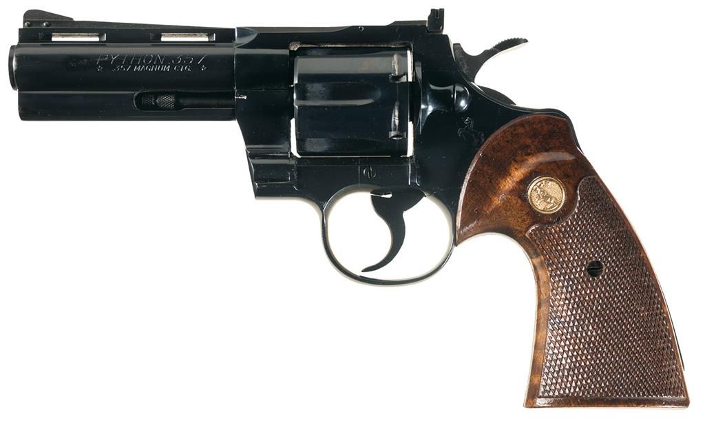 Early Colt Python Double Action Revolver