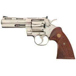 Nickel Plated Colt Python Double Action Revolver