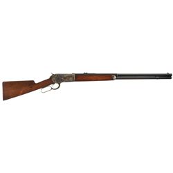 Excellent Documented Special Order Winchester Model 1886 Rifle with Half Octagon Barrel and Casehard