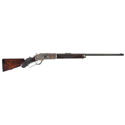 Exceptional Documented Deluxe Special Order Deluxe Winchester Model 1876 .50 Express Rifle with Fact